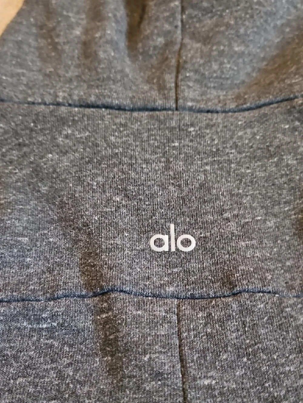 ALO Yoga Sweatshirt and Patterned Tote Bag